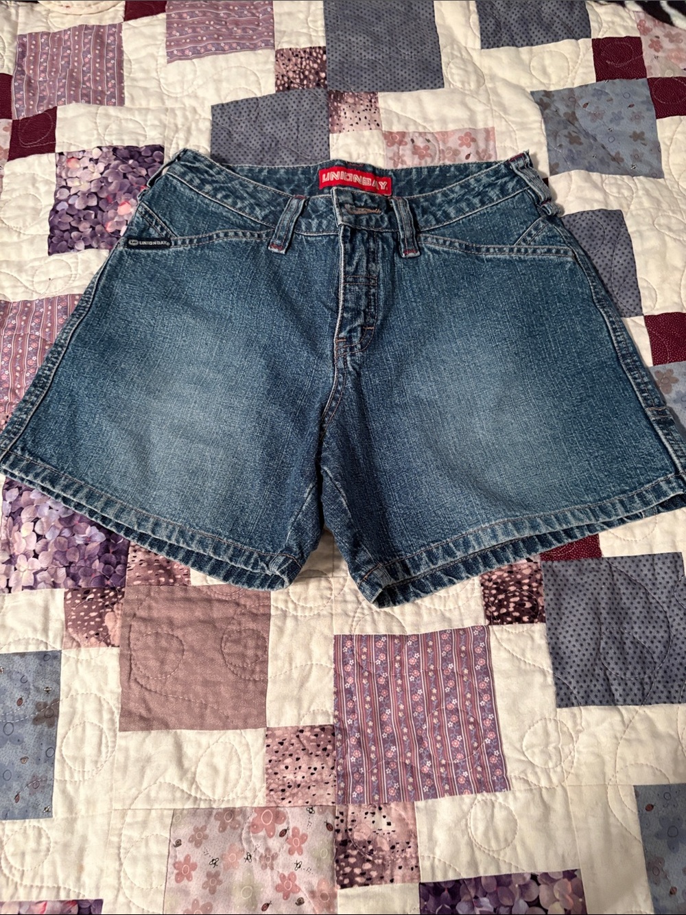 UNIONBAY Women's Blue Denim Shorts - Classic Medium Wash